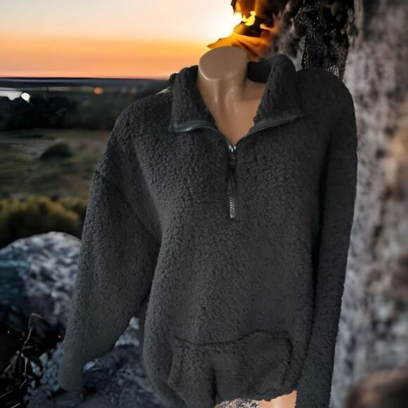 2 Ladies Half-Zip Pullovers l Fleece l Pocket l No Boundaries l - Picture 6 of 9